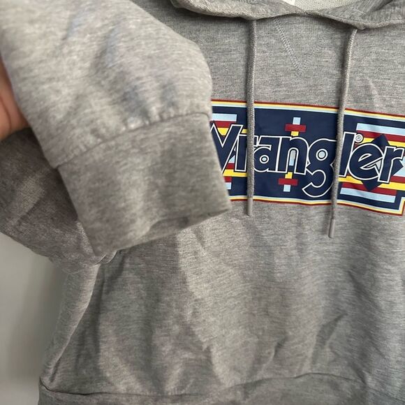 Wrangler Women’s Grey Cropped Hoodie Size S - Picture 10 of 10